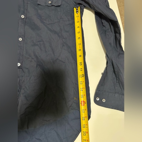 marc by marc jacobs classic fit button down shirt Navy Size Large - Picture 5 of 5